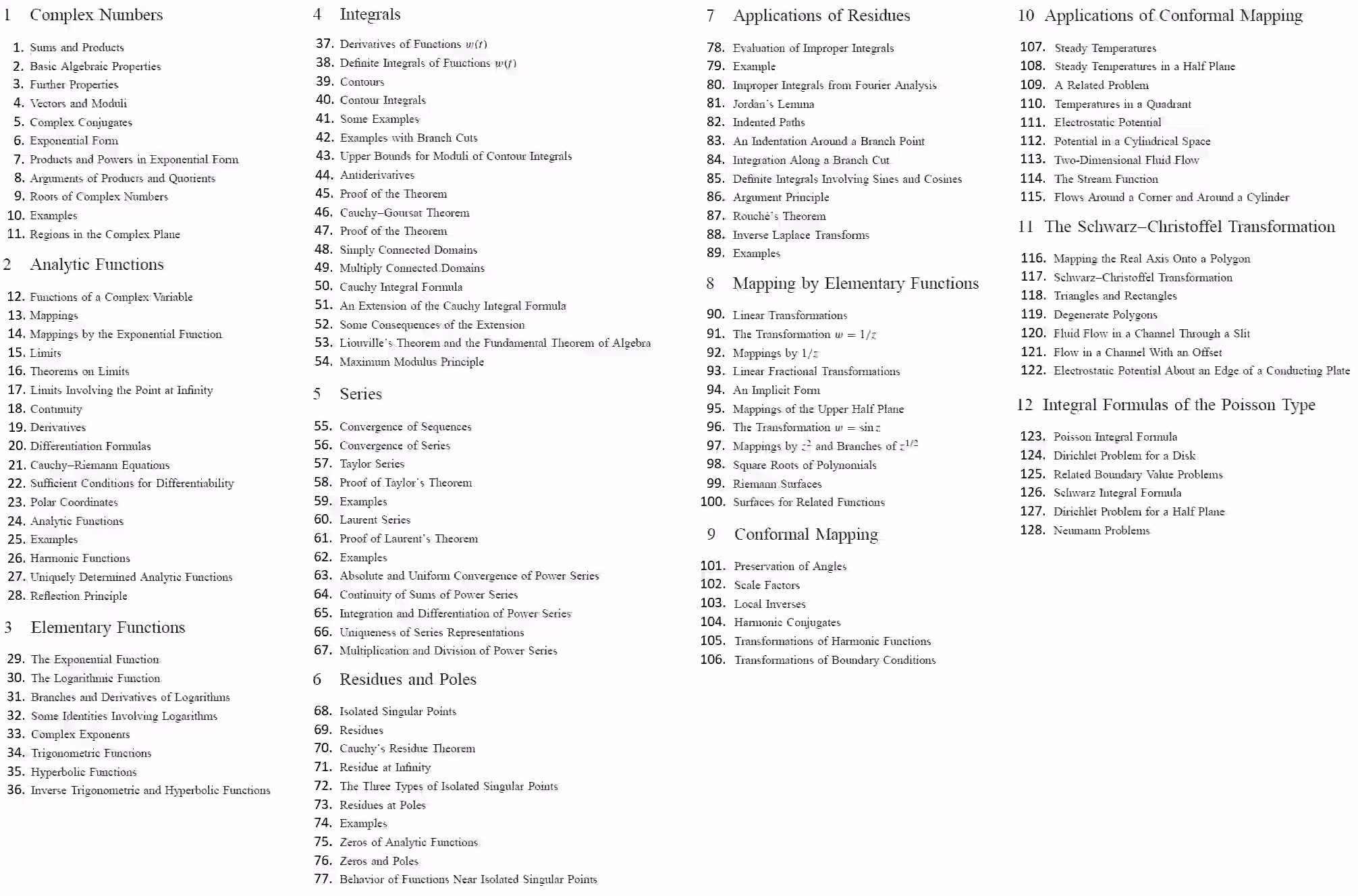 Table of Contents