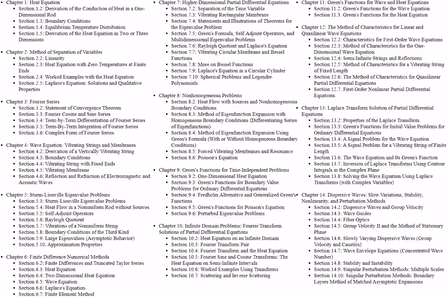 Table of Contents